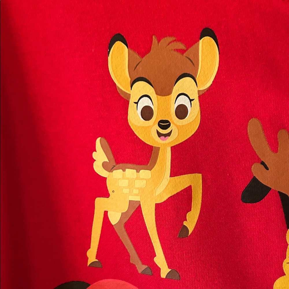 Disney Red Sweatshirt with blinking lights on 6 Characters - Picture 10 of 14
